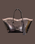 Le Brood Tote: Black Viper & Vanilla Snake