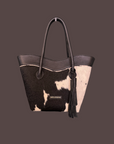 Midi Tote: Nguni & Black