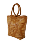 Matriarch Midi Tote: Caramel Croc