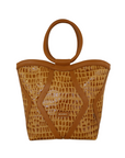 Matriarch Midi Tote: Caramel Croc