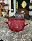 Husk Bag: Patent Red & Snake