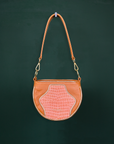 Husk Bag: Tan & Pink Croc Print