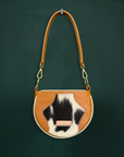 Husk Bag: Tan & Nguni Hide